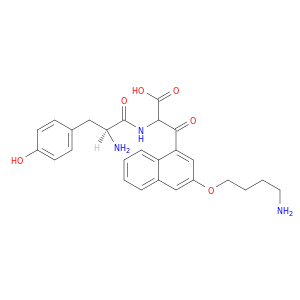 Glycine, L-tyrosyl-3-(4-aminobutoxy)-2-naphthalenecarbonyl-