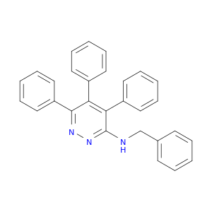 3-Pyridazinamine, 4,5,6-triphenyl-N-(phenylmethyl)-
