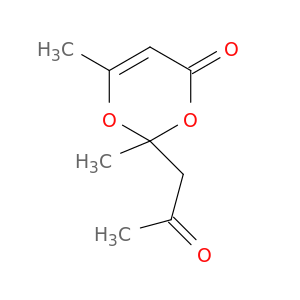 4H-1,3-Dioxin-4-one, 2,6-dimethyl-2-(2-oxopropyl)-