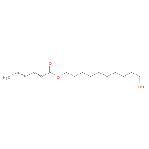 2,4-Hexadienoic acid, 10-hydroxydecyl ester