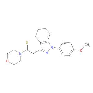 2-[1-(4-methoxyphenyl)-4,5,6,7-tetrahydro-1h-indazol-3-yl]-1-(morpholin-4-yl)ethanethione