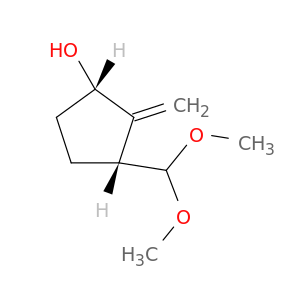Cyclopentanol, 3-(dimethoxymethyl)-2-methylene-, cis-
