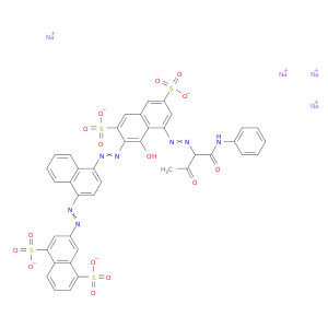 1,5-萘二磺酸,3-[2-[4-[2-[1-羟基-8-[2-[2-氧代-1-[(苯基氨基)羰基]丙基]二亚苄基]-3,6-二亚硫基-1-萘基]二亚苯基]-,钠盐(1：4)