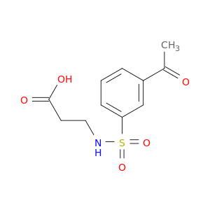 3-(3-乙酰苯磺酰氨基)丙酸
