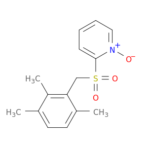Pyridine, 2-[[(2,3,6-trimethylphenyl)methyl]sulfonyl]-, 1-oxide
