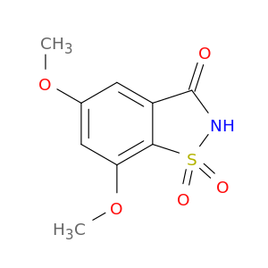 5,7-二甲氧基-1,2-苯并异噻唑-3(2H)-酮,1,1-二氧化物