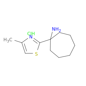 环庚烷胺,1-(4-甲基-2-噻唑基)-,盐酸盐(1：1)