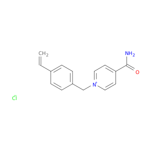 Pyridinium, 4-(aminocarbonyl)-1-[(4-ethenylphenyl)methyl]-, chloride
