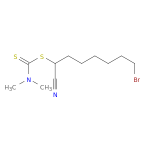 Carbamodithioic acid, dimethyl-, 7-bromo-1-cyanoheptyl ester
