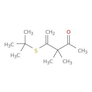4-Penten-2-one, 4-[(1,1-dimethylethyl)thio]-3,3-dimethyl-