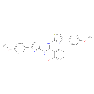 Phenol, 2-[bis[[4-(4-methoxyphenyl)-2-thiazolyl]amino]methyl]-