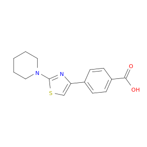 Benzoic acid, 4-[2-(1-piperidinyl)-4-thiazolyl]-