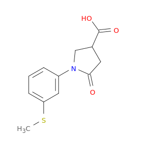 1-(3-(Methylthio)phenyl)-5-oxopyrrolidine-3-carboxylic acid