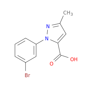 1-(3-溴苯基)-3-甲基-1H-吡唑-5-羧酸