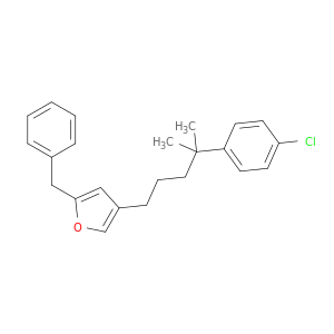 Furan, 4-[4-(4-chlorophenyl)-4-methylpentyl]-2-(phenylmethyl)-