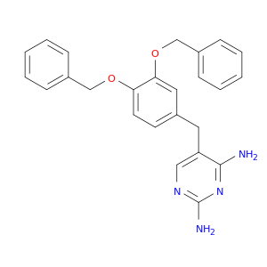2,4-Pyrimidinediamine, 5-[[3,4-bis(phenylmethoxy)phenyl]methyl]-