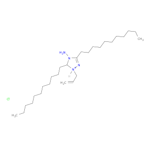 1H-1,2,4-Triazolium, 4-amino-1-(2-propenyl)-3,5-diundecyl-, chloride