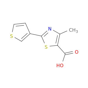 4-甲基-2-(噻吩-3-基)-1,3-噻唑-5-羧酸