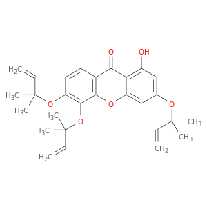 9H-Xanthen-9-one, 3,5,6-tris[(1,1-dimethyl-2-propenyl)oxy]-1-hydroxy-