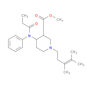 3-Piperidinecarboxylicacid, 1-(3,4-dimethyl-3-penten-1-yl)-4-[(1-oxopropyl)phenylamino]-, methylester
