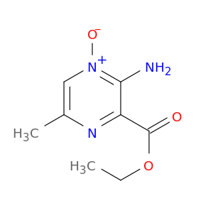 Pyrazinecarboxylic acid, 3-amino-6-methyl-, ethyl ester, 4-oxide