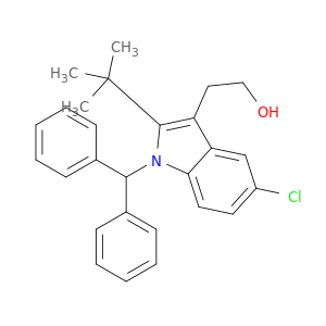 1H-Indole-3-ethanol, 5-chloro-2-(1,1-dimethylethyl)-1-(diphenylmethyl)-