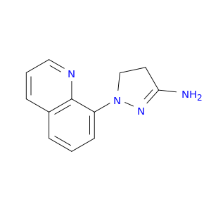 1H-Pyrazol-3-amine, 4,5-dihydro-1-(8-quinolinyl)-