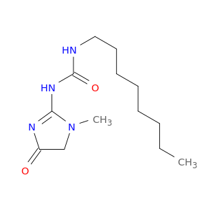 Urea, N-(4,5-dihydro-1-methyl-4-oxo-1H-imidazol-2-yl)-N'-octyl-