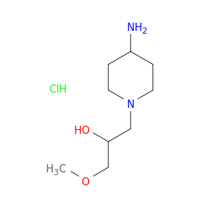 1-(4-aminopiperidin-1-yl)-3-methoxypropan-2-ol hydrochloride