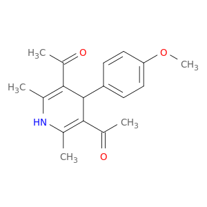 ethanone, 1,1'-(1,4-dihydro-4-(4-methoxyphenyl)-2,6-dimethyl-3,5-pyridinediyl)bis-