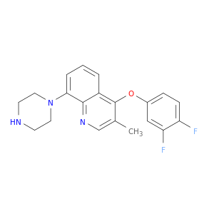 Quinoline, 4-(3,4-difluorophenoxy)-3-methyl-8-(1-piperazinyl)-