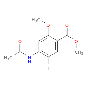 4-乙酰氨基-5-碘-2-甲氧基苯甲酸甲酯