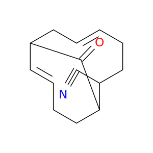Bicyclo[6.4.1]trideca-5,9-diene-2-carbonitrile, 13-oxo-