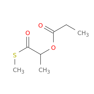 Propanethioic acid, 2-(1-oxopropoxy)-, S-methyl ester