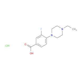 4-(4-乙基哌嗪-1-基)-3-氟苯甲酸盐酸盐