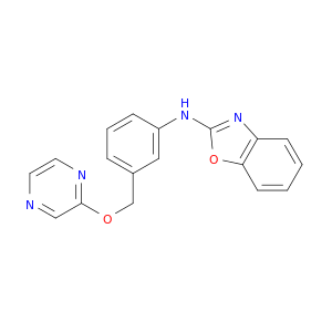 2-Benzoxazolamine, N-[3-[(pyrazinyloxy)methyl]phenyl]-