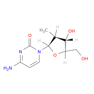 2(1H)-Pyrimidinone,4-amino-1-(2-deoxy-2-methyl-b-D-arabinofuranosyl)-