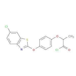 Propanoyl chloride, 2-[4-[(6-chloro-2-benzothiazolyl)oxy]phenoxy]-