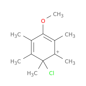 Cyclohexadienylium, 6-chloro-3-methoxy-1,2,4,5,6-pentamethyl-