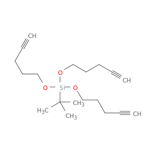 Silane, (1,1-dimethylethyl)tris(4-pentynyloxy)-