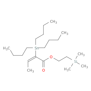 2-Butenoic acid, 2-(tributylstannyl)-, 2-(trimethylsilyl)ethyl ester, (2E)-