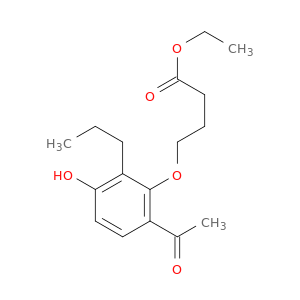 Butanoic acid, 4-(6-acetyl-3-hydroxy-2-propylphenoxy)-, ethyl ester