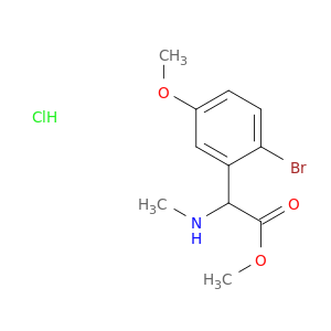 Methyl 2-(2-bromo-5-methoxyphenyl)-2-(methylamino)acetate hydrochloride
