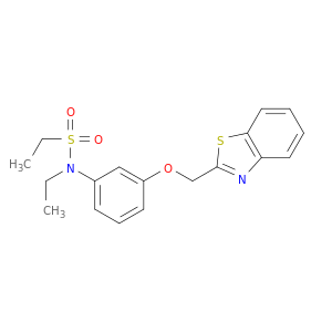 Ethanesulfonamide, N-[3-(2-benzothiazolylmethoxy)phenyl]-N-ethyl-