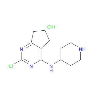 2-Chloro-N-(piperidin-4-yl)-6,7-dihydro-5H-cyclopenta[d]pyrimidin-4-amine hydrochloride