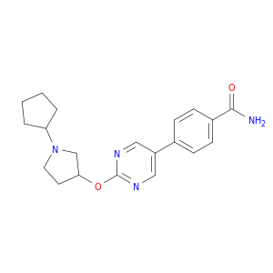 Benzamide, 4-[2-[(1-cyclopentyl-3-pyrrolidinyl)oxy]-5-pyrimidinyl]-