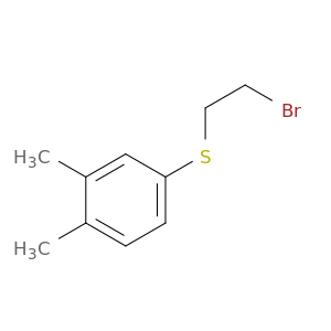 4-[(2-bromoethyl)sulfanyl]-1,2-dimethylbenzene