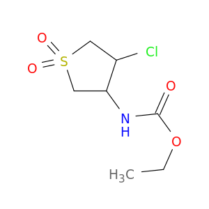 Carbamic acid, (4-chlorotetrahydro-1,1-dioxido-3-thienyl)-, ethyl ester