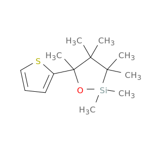 1-Oxa-2-silacyclopentane, 2,2,3,3,4,4,5-heptamethyl-5-(2-thienyl)-