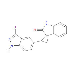 螺旋[环丙烷-1,3'-[3h]Indol]-2'(1'H)-酮,2-(3-Iodo-1H-Indazol-5-Y1)-